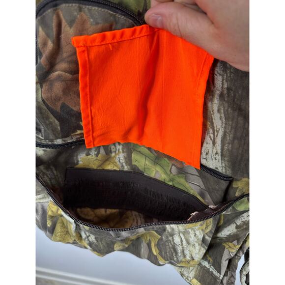 Master Sportsman Camo Hunting Vest Safety Orange Flaps Outdoors XL Bird Pocket - Picture 10 of 12